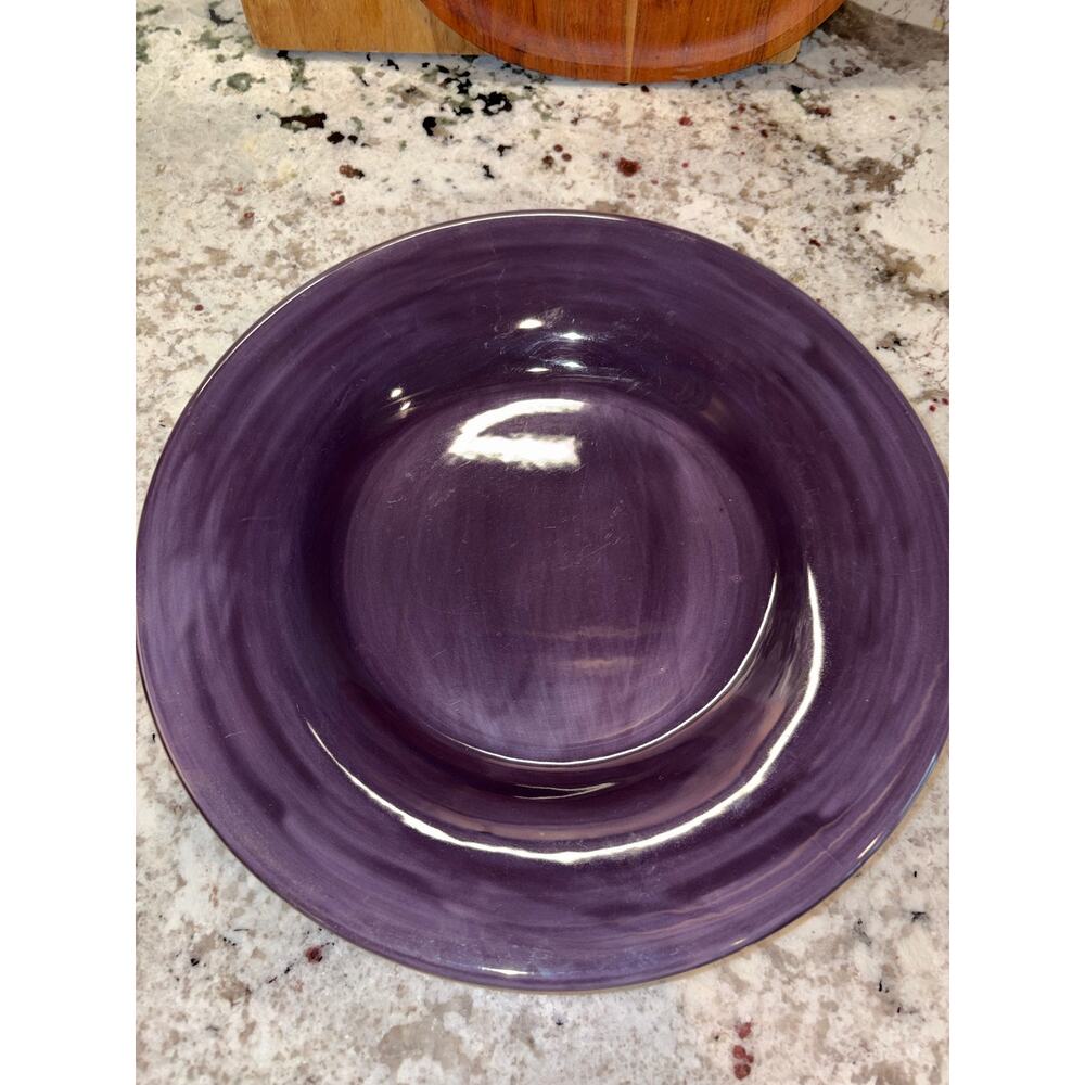 Pottery Barn Sausalito Fig Purple Large Dinner Plate 12” Preowned